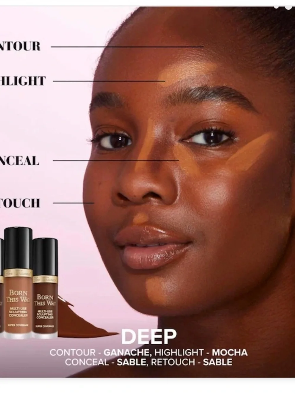 Too Faced Born This Way Multi-Use Sculpting Concealer - Brown